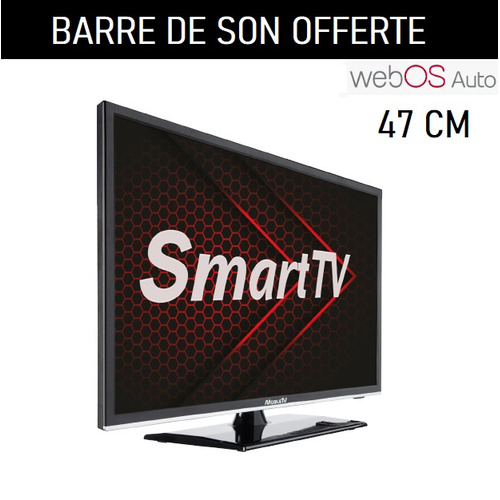  Téléviseur Smart Silverline HD DVD webOS Hub 19cm/47 pouces MobileTV + BARRE DE SON OFFERTE - MOBILE TV