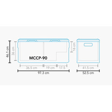 Miniature Glacière portable à compression MCCP-90 AC/DC Dual Zone - MESTIC N° 1
