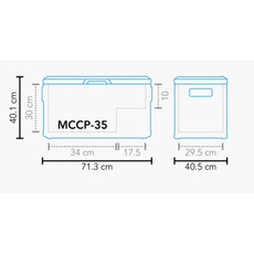 Miniature GLACIÈRE PORTABLE À COMPRESSION MCCP-35 AC/DC - MESTIC N° 1