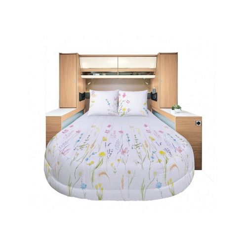 Prêt à dormir All Seasons Lyocell et Percale Floralie 150 x 200 cm lit central - INCASA