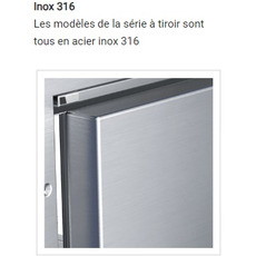 Miniature DW180 OCX2 DTX double zone réfrigérateur / congélateur - VITRIFRIGO N° 7