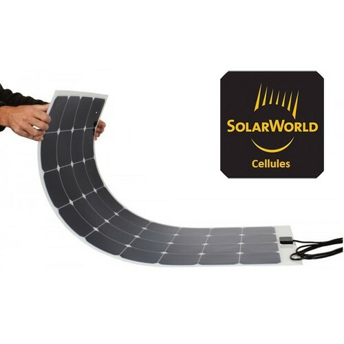 Panneau solaire souple 135W 12v à haut rendement - Tedlar Noir-FPE - ENERGIE MOBILE