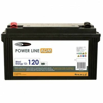 Batterie Camping car Power Line AGM 120 A/h