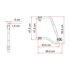 Miniature POIGNEE DE SECURITE 46 PRO AVEC SECURITY LOCK - FIAMMA N° 1