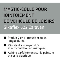 Miniature Sikaflex 522 Caravan (Mastic Blanc) 300 ml - SIKA N° 1