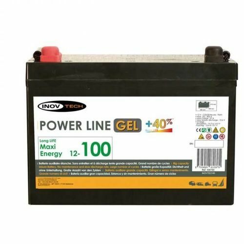 Batterie auxiliaire Power Line Gel 12 Volts 100 Ampères - INOVTECH