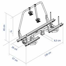 Miniature Porte-vélos Caravane Superb - THULE N° 5 Miniature Porte-vélos Caravane Superb - THULE N° 5