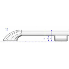 Miniature Profil ovale pour galerie modulable aluminium laqué blanc Roof Rails - THULE N° 4