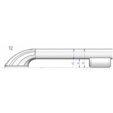 Miniature Profil ovale pour galerie modulable aluminium laqué blanc Roof Rails - THULE N° 4 Miniature Profil ovale pour galerie modulable aluminium laqué blanc Roof Rails - THULE N° 4