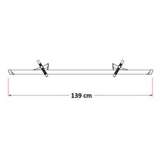 Miniature RAIL PREMIUM XL 139 CM + 2 BLOCS COULISSANTS PORTE-VELOS POUR VELOS ELECTRIQUES - FIAMMA N° 1