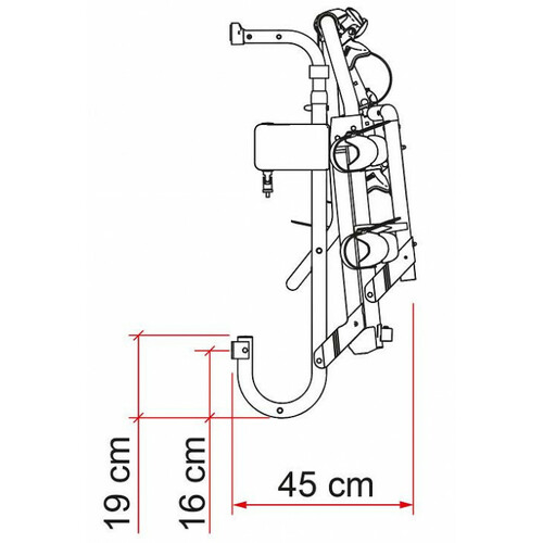 PORTE-VELOS ARTICULE LIFT 77 E-BIKE POUR VELO ELECTRIQUE - FIAMMA