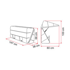 Miniature COFFRE POUR PORTE VELO ULTRA-BOX 360 Litres 147 x 38 x 70 cm - FIAMMA N° 3