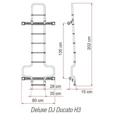 Miniature ECHELLE DE LUXE DJ H3 - FIAMMA N° 2 Miniature ECHELLE DE LUXE DJ H3 - FIAMMA N° 2