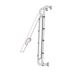 Miniature PLAQUE DE PROTECTION ECHELLE AVEC POIGNEE ANTIVOL SAFE LADDER - FIAMMA N° 1 Miniature PLAQUE DE PROTECTION ECHELLE AVEC POIGNEE ANTIVOL SAFE LADDER - FIAMMA N° 1