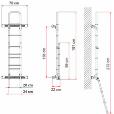 Miniature ECHELLE DELUXE POUR SPRINTER H2 - FIAMMA N° 1