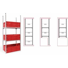 Miniature RACK GARAGE SYSTEM STANDARD LIVRE SANS LES BACS ROUGES - FIAMMA N° 3 Miniature RACK GARAGE SYSTEM STANDARD LIVRE SANS LES BACS ROUGES - FIAMMA N° 3