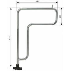 Miniature SÈCHE SERVIETTE 675 x 440 mm - ALDE N° 1 Miniature SÈCHE SERVIETTE 675 x 440 mm - ALDE N° 1