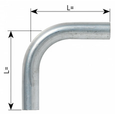 Miniature Tube acier coude 500 x 500 mm Ø 22 MM - ALDE N° 1 Miniature Tube acier coude 500 x 500 mm Ø 22 MM - ALDE N° 1