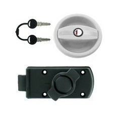 Miniature Serrure europa gauche a bouton blanc N° 0 Miniature Serrure europa gauche a bouton blanc N° 0