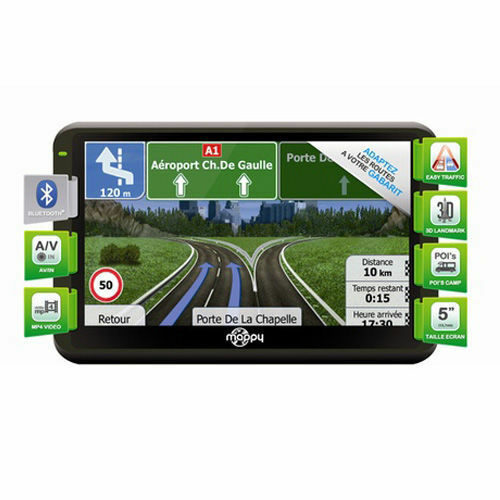 GPS Mappy ultiX585 camp Europe à vie avec aire de service camping-car