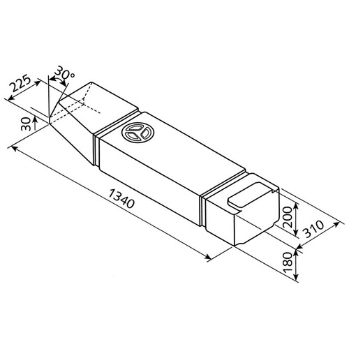 RESERVOIR FUSION EV 1302 - 60 Litres pour VW T2 / T3