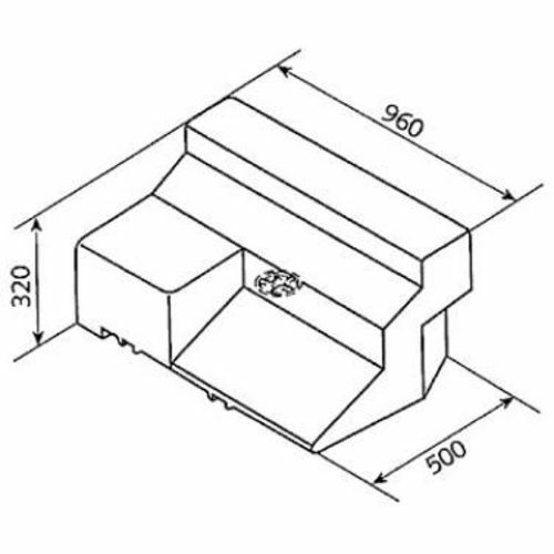 Réservoir d'eau 80 LITRES POUR Ducato Boxer Jumper 1994-2006