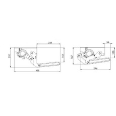 Miniature MARCHEPIED BASCULANT MANUEL 490 MM - PROJECT 2000 N° 1