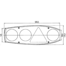 Miniature FEU CARALUNA II CHROMIUM CARAVANE GAUCHE - HELLA N° 2