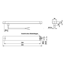 Miniature FEU DE POSITION + STOP A LEDS JOKON 250 - 252x28x14mm N° 1