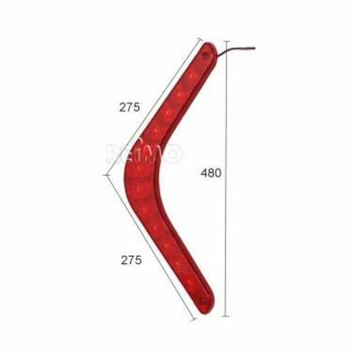 FEU A LED JOKON L 212 - POSITION + STOP GAUCHE rouge FEU A LED JOKON L 212 - POSITION + STOP GAUCHE rouge