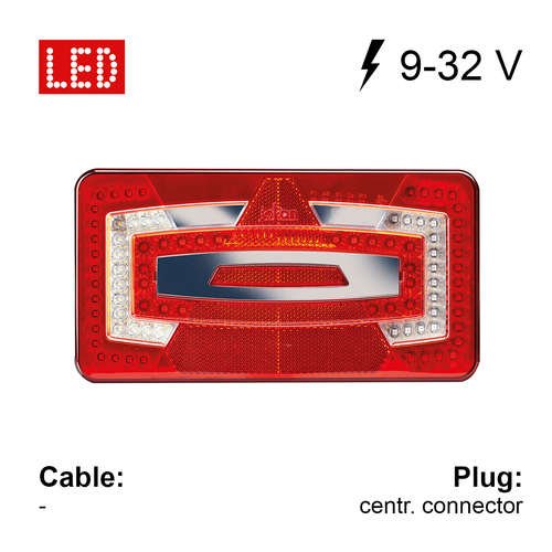 FEU MULTIFONCTION L915 DROIT A LED 245 X 130 X 22.2 MM - JOKON