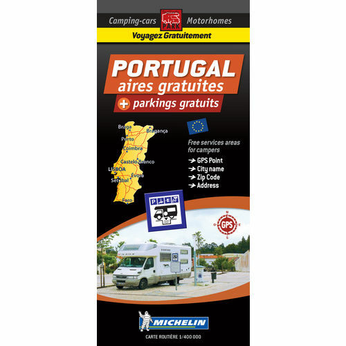 Carte PORTUGAL des Aires et Parkings Gratuits - TRAILERS PARK