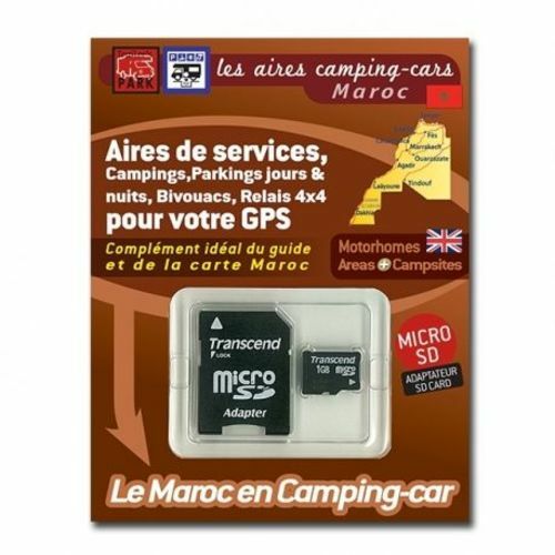 GPS GARMIN - SD Card MAROC - Aires Camping-cars, Campings et Parkings