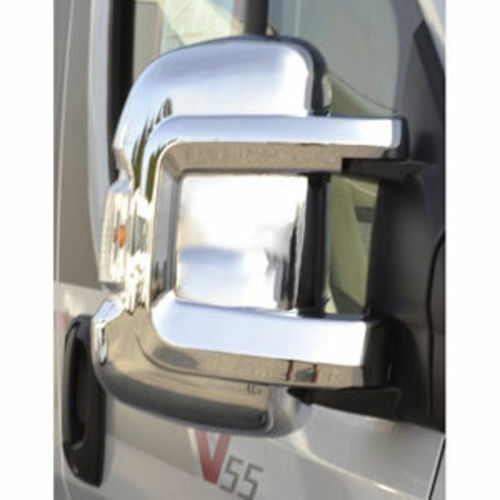 Lot de 2 Coques de rétro Fourgon FIAT après 2006 CHROME - HTD