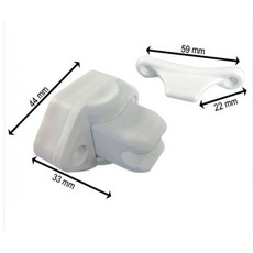 Miniature ARRÊT DE PORTE ARTICULE BLANC N° 1 Miniature ARRÊT DE PORTE ARTICULE BLANC N° 1