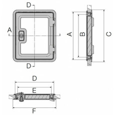 Miniature PORTILLON DE SERVICE SK4 700X305MM - DOMETIC N° 2 Miniature PORTILLON DE SERVICE SK4 700X305MM - DOMETIC N° 2
