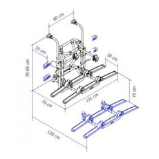 Miniature PORTE-VELOS LIFT V16 MOTORISE 12 Volts - THULE N° 5