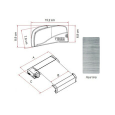 Miniature STORE F40 VAN BLACK 270 ROYAL GREY T5 / T6 - FIAMMA N° 4 Miniature STORE F40 VAN BLACK 270 ROYAL GREY T5 / T6 - FIAMMA N° 4