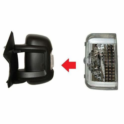 Clignotant de rétroviseur gauche pour Fiat Ducato X250/X290, Citroën Jumper et Peugeot Boxer (2007–2017) Clignotant de rétroviseur gauche pour Fiat Ducato X250/X290, Citroën Jumper et Peugeot Boxer (2007–2017)