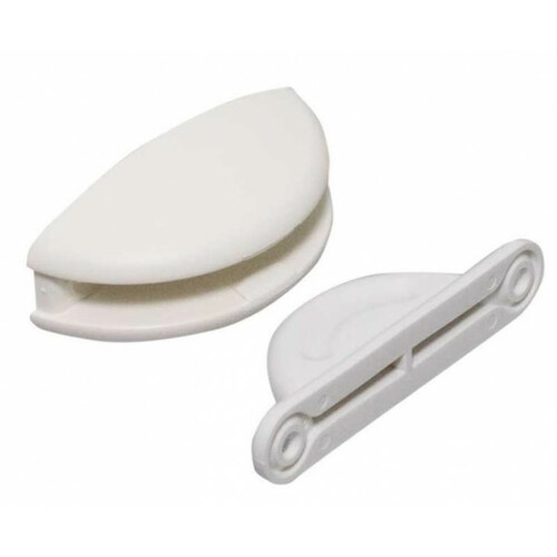 Blocage de porte extérieure entraxe femelle 42 mm/mâle 60 mm blanc - FAWO