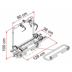 Miniature PORTE-VELOS Caravan XL A Pro 200 E-Bike POUR VELO ELECTRIQUE - FIAMMA N° 2