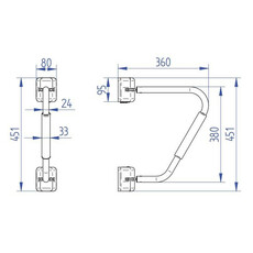 Miniature POIGNEE DE SECURITE SECURITY HANDRAIL - THULE N° 3 Miniature POIGNEE DE SECURITE SECURITY HANDRAIL - THULE N° 3