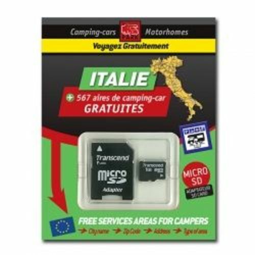 GPS GARMIN - SD Card ITALIE des Aires de Camping-car Gratuites - TRAILERS PARK