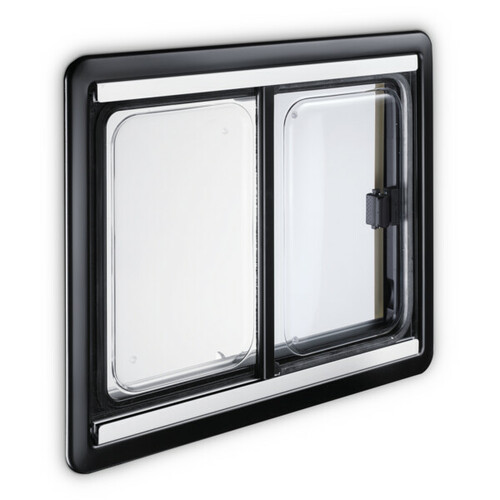Baie coulissante s4 double vitrage acrylique 1100x450 - DOMETIC