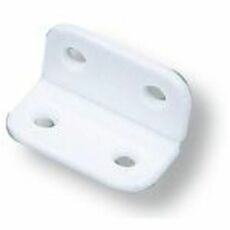 Miniature Charniere plastique plate couleur blanche 44 x 40 - DECMO N° 1 Miniature Charniere plastique plate couleur blanche 44 x 40 - DECMO N° 1