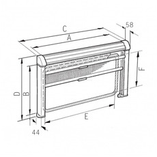 Miniature STORE CASSETTE RASTROLLO 3000 760 X 710 BLANC RAL9016 - DOMETIC N° 3