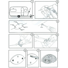 Miniature LOT DE 2 CROCHET DE FIXATION POD 1.0 - THULE N° 2