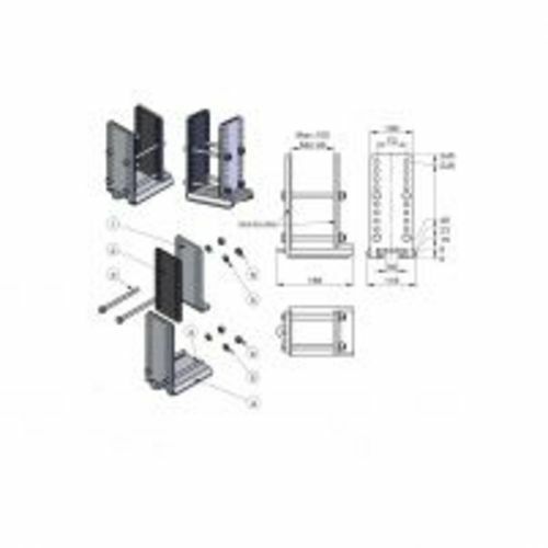 ADAPTATEUR CHÂSSIS POUR DÉPLACE CARAVANNE CAMPER TROLLEY ADAPTATEUR CHÂSSIS UNIVERSEL - KRONINGS