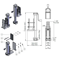 Miniature ADAPTATEUR CHÂSSIS POUR DÉPLACE CARAVANNE CAMPER TROLLEY ADAPTATEUR CHÂSSIS À MANIVELLE - KRONINGS N° 1 Miniature ADAPTATEUR CHÂSSIS POUR DÉPLACE CARAVANNE CAMPER TROLLEY ADAPTATEUR CHÂSSIS À MANIVELLE - KRONINGS N° 1