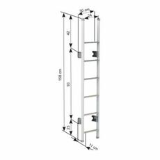 Miniature ECHELLE EXTÉRIEURE OMNI LADDER DELUXE 6 MARCHES - THULE N° 1